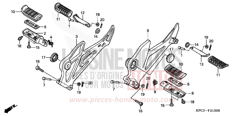 STUFE von Varadero 125 BLOOM RED METALLIC (R319) von 2007